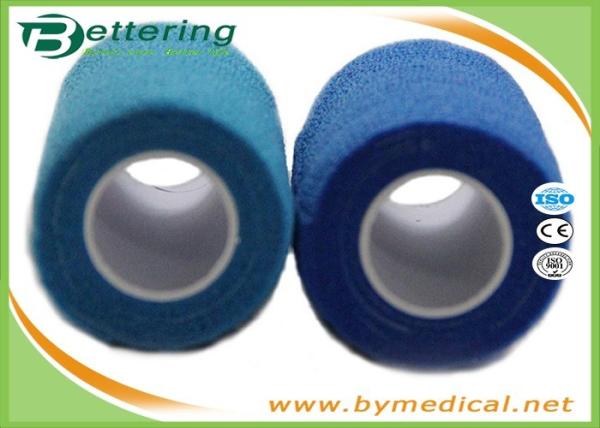 Self Adhering Coflex Elastic Cohesive Bandage / First Aid Tape For Healthcare