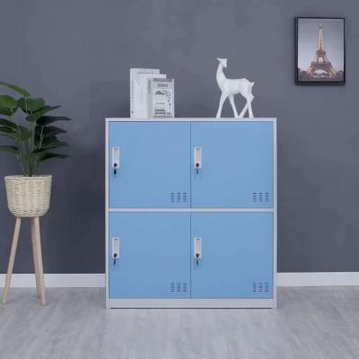 Office School Furniture Steel Storage Locker 4/6/9 Doors Metal Wardrobe