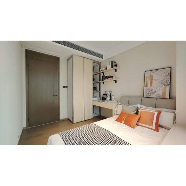 Минимальный шкаф из нержавеющей стали для детей с интегрированным столом