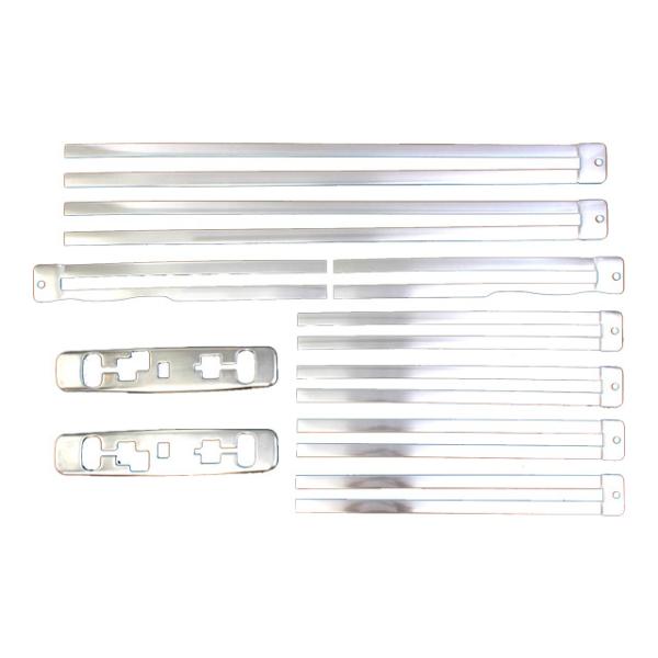 Stainless Steel Decorative Rail Trims for Toyota Alphard Vellfire2024 Interior Kits