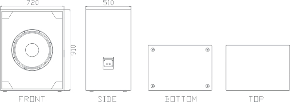 18 inch passive subwoofer cinema speaker TB118