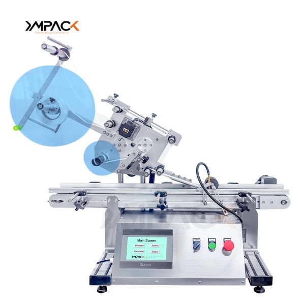 Ink Jet Flat Bottle Labeling Machine Semi Automatic Applicator High Speed OEM