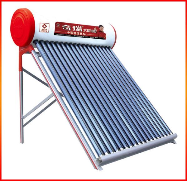 Caldeira de água solar de aço inoxidável compacta e durável com tubo de evacuação e estrutura de alumínio