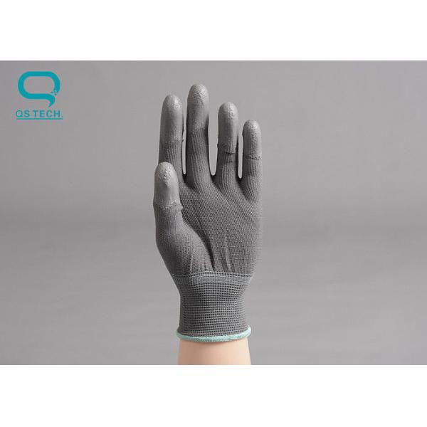 Перчатки нейлона PU распределяя анти- статические для чистой комнаты