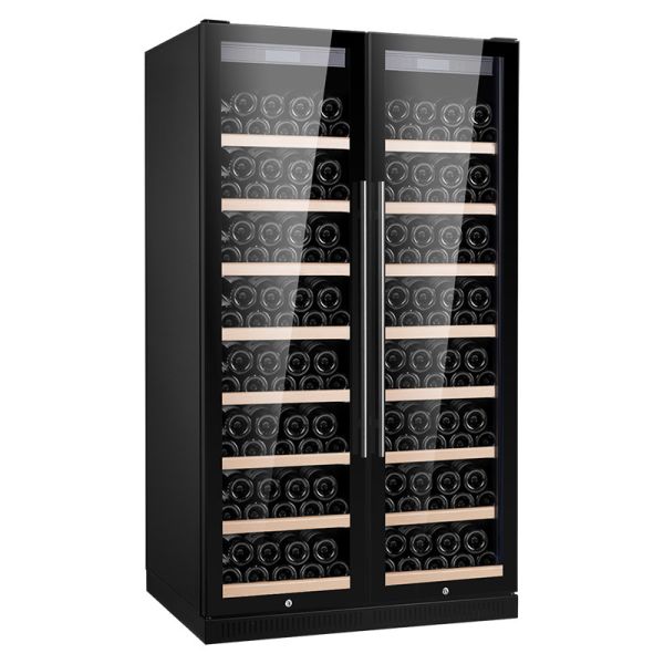 Dual Door Large Capacity Fridge Wine Cooler Cabinet With Locker