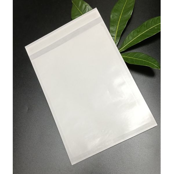 Sacs en papier en verre auto-scellés 100% recyclables avec logo personnalisé Sacs en papier biodégradables