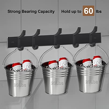 Heavy Duty Stainless Steel Robe Hooks Black Matte Color For Hanging Coat