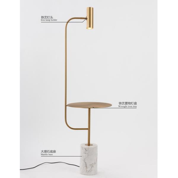 Modern Mable Floor Lamp LED Metal Shade Floor Lights For Home Decor Living Room marble lamp(WH-MFL-62)