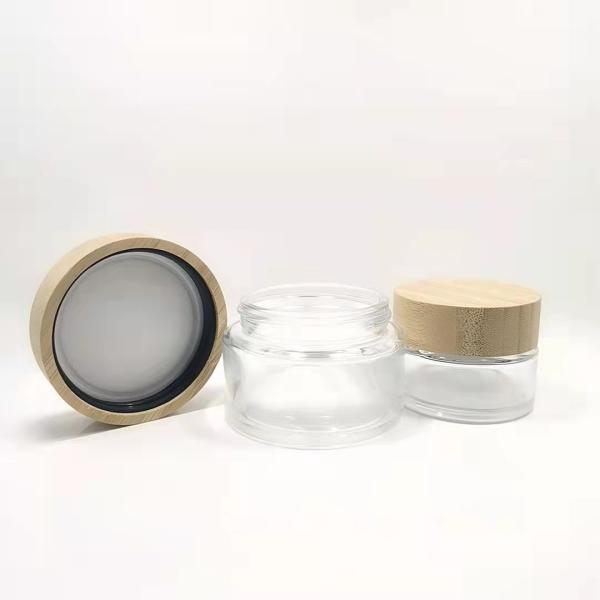 Customized Logo Biodegradable Bamboo Cosmetic Jar for Empty Jars Eco-Friendly Design