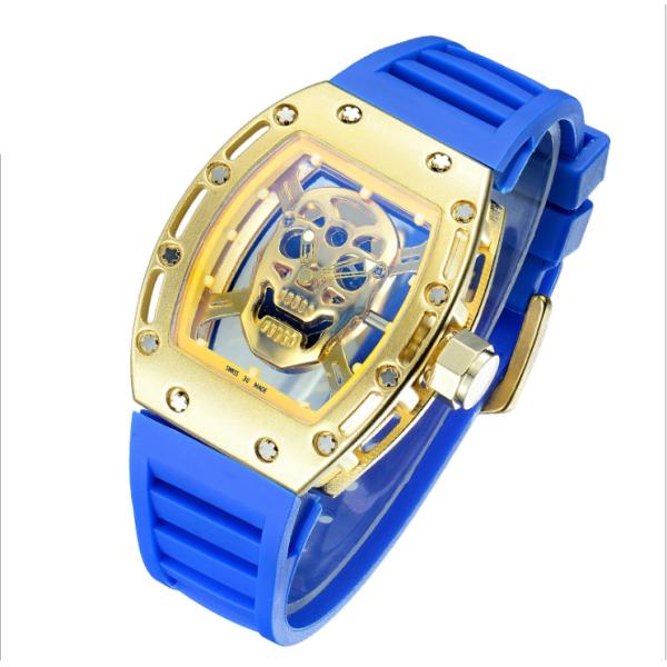 Men's Alloy Wrist Watch , Metal Quartz Wrist Watch , Skeleton Watch dial Japan Movement Waterproof Men Watch