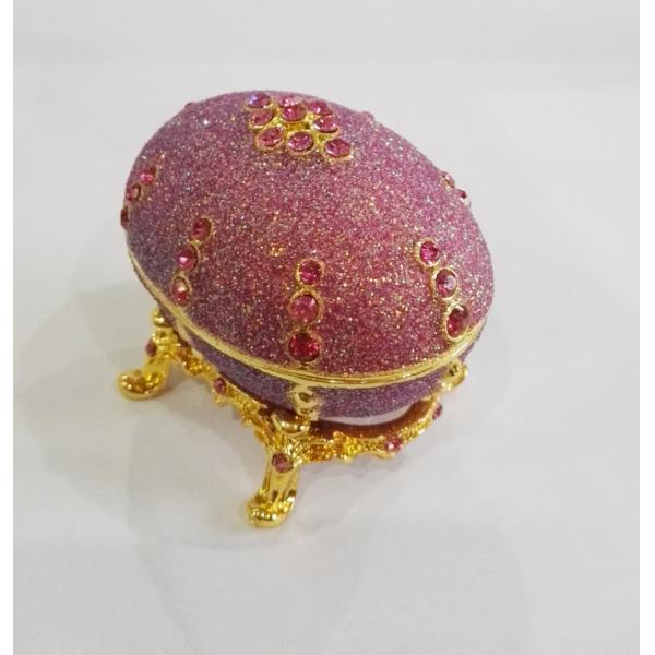 Home decor easter egg jewelry box faberge egg trinket box