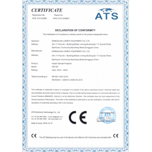 DONGGUAN LONROY EQUIPMENT CO LTD Certifications