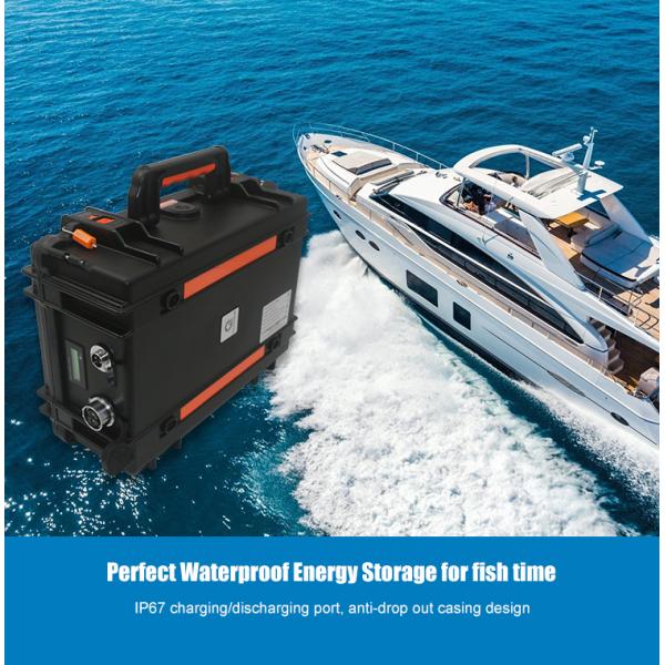 24V DC Portable LifePO4 Battery 12V For Fishing Boat Energy Backup