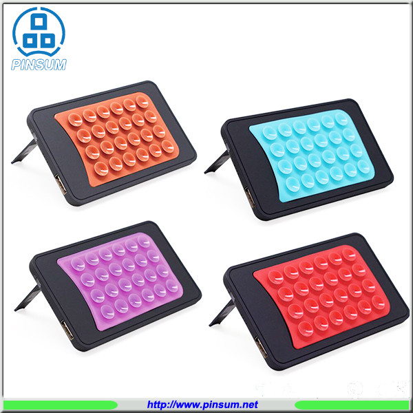 New arrival holder power bank 4000mah power bank with sucker for smartphone