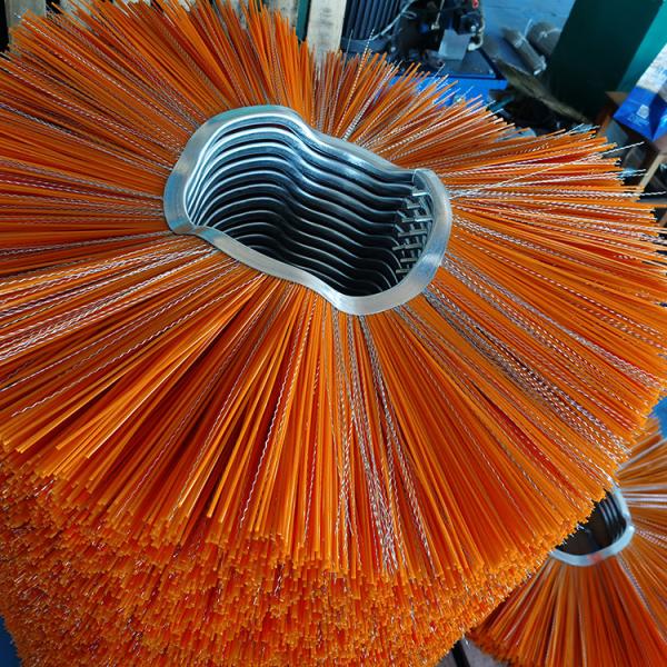 8mm уборщик дороги Pin чистит поли щеткой смешали с проводами плоскими/Curvy кольцом металла