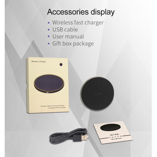 Simple and Fashion Design Wireless Fast Charger, Safe and High Quality Wireless Charger Pad