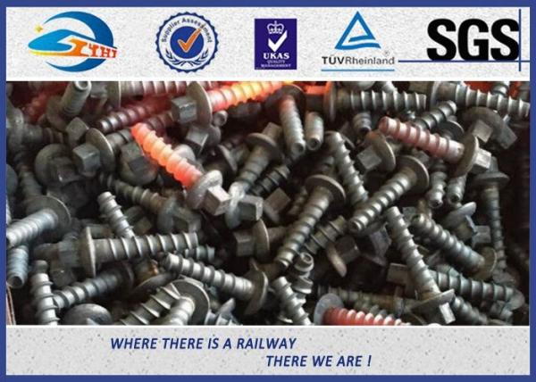 Black Square Head Tighten Railway Sleeper Screws  23 * 105 Sleeper Screws