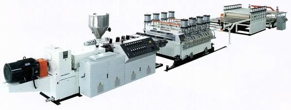 Anti Akali PVC Semi Skinning WPC Foam Board , Co - Extrusion Foaming Board Extrusion Line
