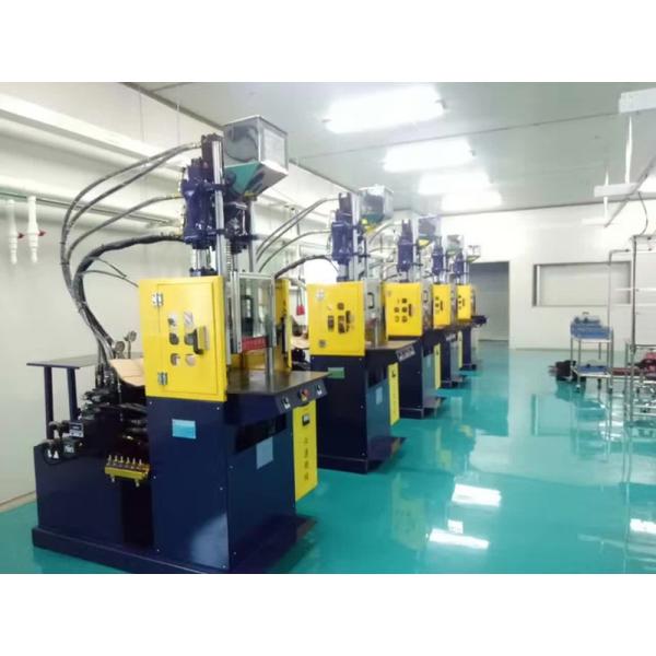 120T Double Slide Table Vertical Injection Molding Machine For High Volume Production