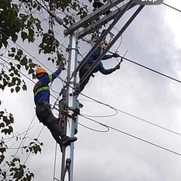 Overhead Line Electric Steel Pole 30FT Galvanized Steel Power Pole 127mm