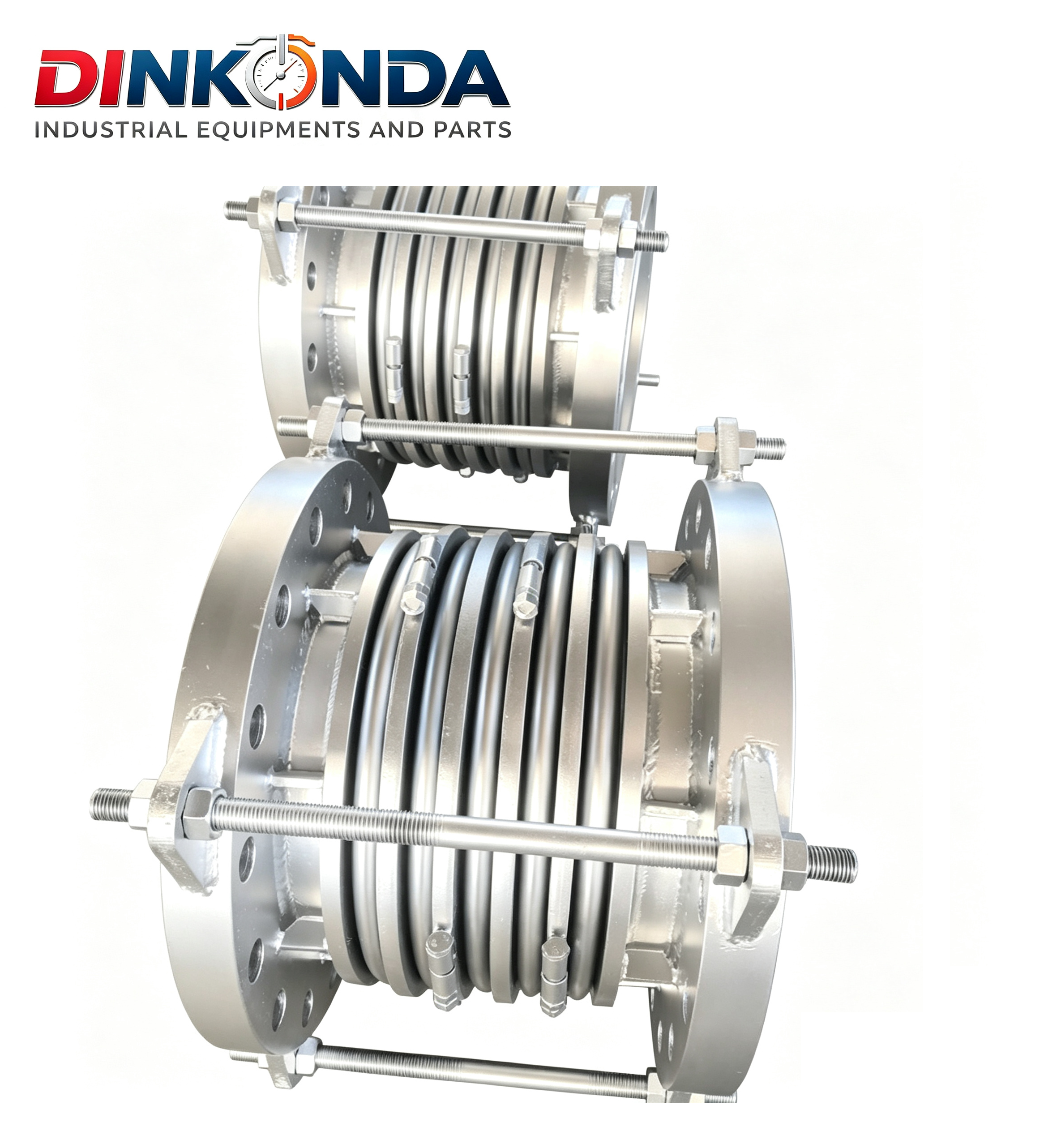 DINKONDA GLOBAL Power Plants Special DN50-DN2000, PN1.6-PN6.3MPa High Pressure Resistant Corrugated Compensator Flange Type High Pressure Metal Corrugated Expansion Joint