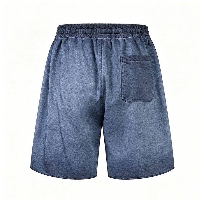 Casual Men's Sweatpants Shorts Loose Vintage Drawstring Shorts 320GSM 80% Cotton Blend