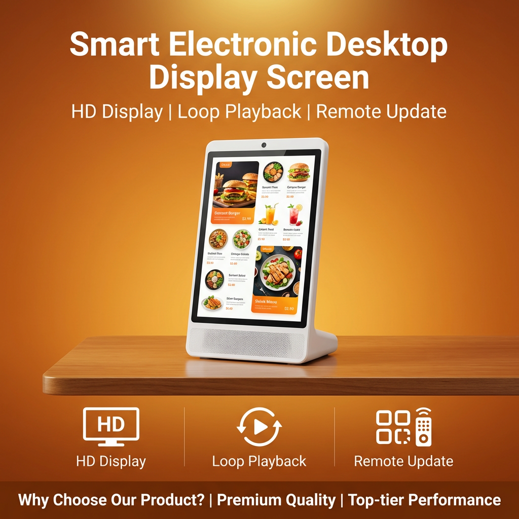 L-Type Desktop Digital Advertising Display with 10.1