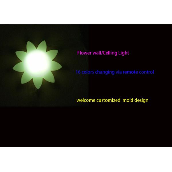 Custom Flower Shaped LED Decorative Table Lamps / Ceiling And Wall Decoration Lights