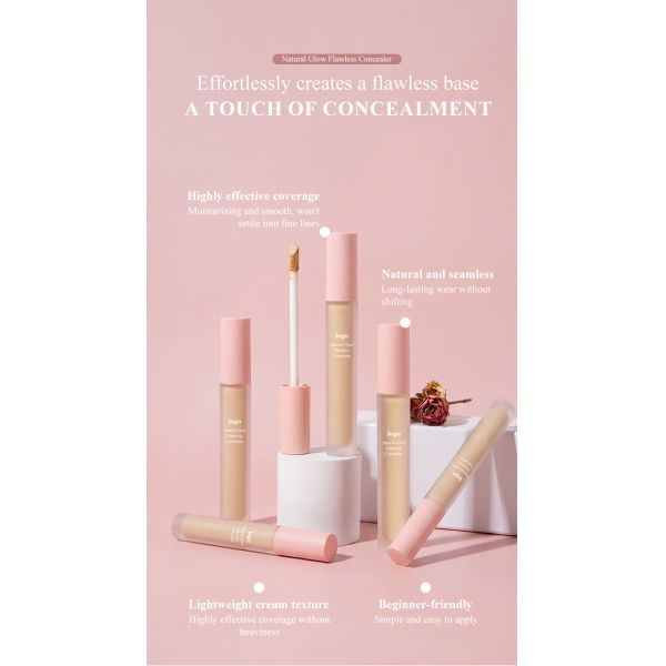 Private Label Natural Cover Dark Circles Scar Mineral Liquid Waterproof High Definition Makeup Concealer Full Coverage Makeup