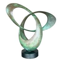 Garden Home Decoration Copper Bronze Steel Sculptures Metal Craft Statue Rusty Patina
