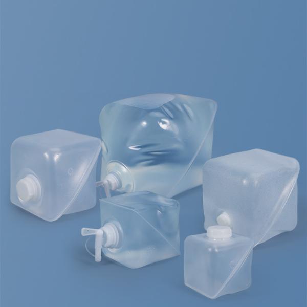 Taille personnalisée acceptée 20L en extérieur pliable Jerry peut contenant de l'eau avec robinet en plastique