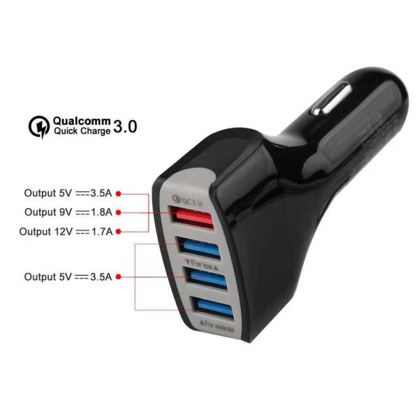 7A 4 USB CAR CHARGER  Universal Compatible USB CAR CHARGER for all electronics cheap price