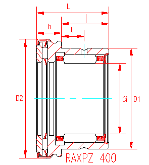 RAXZ530 Combined Thrust Needle Roller Bearing RAXZ5 Series Combined Radial-Thrust Bearing