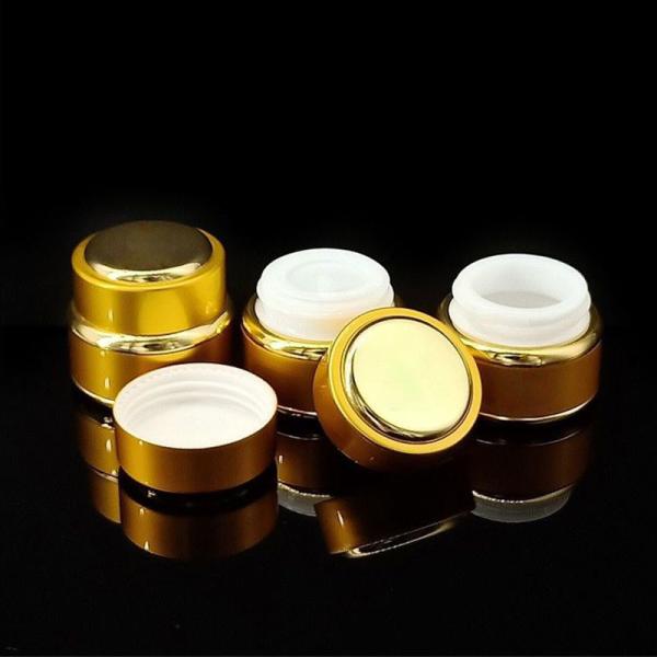 Double Wall Metal Aluminum 80g Cosmetic Cream Jar Packaging Non Spill