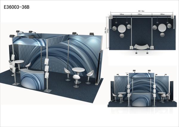 3 X 6 M Custom Tradeshow Booth Aluminum Extrusion Standard Modular