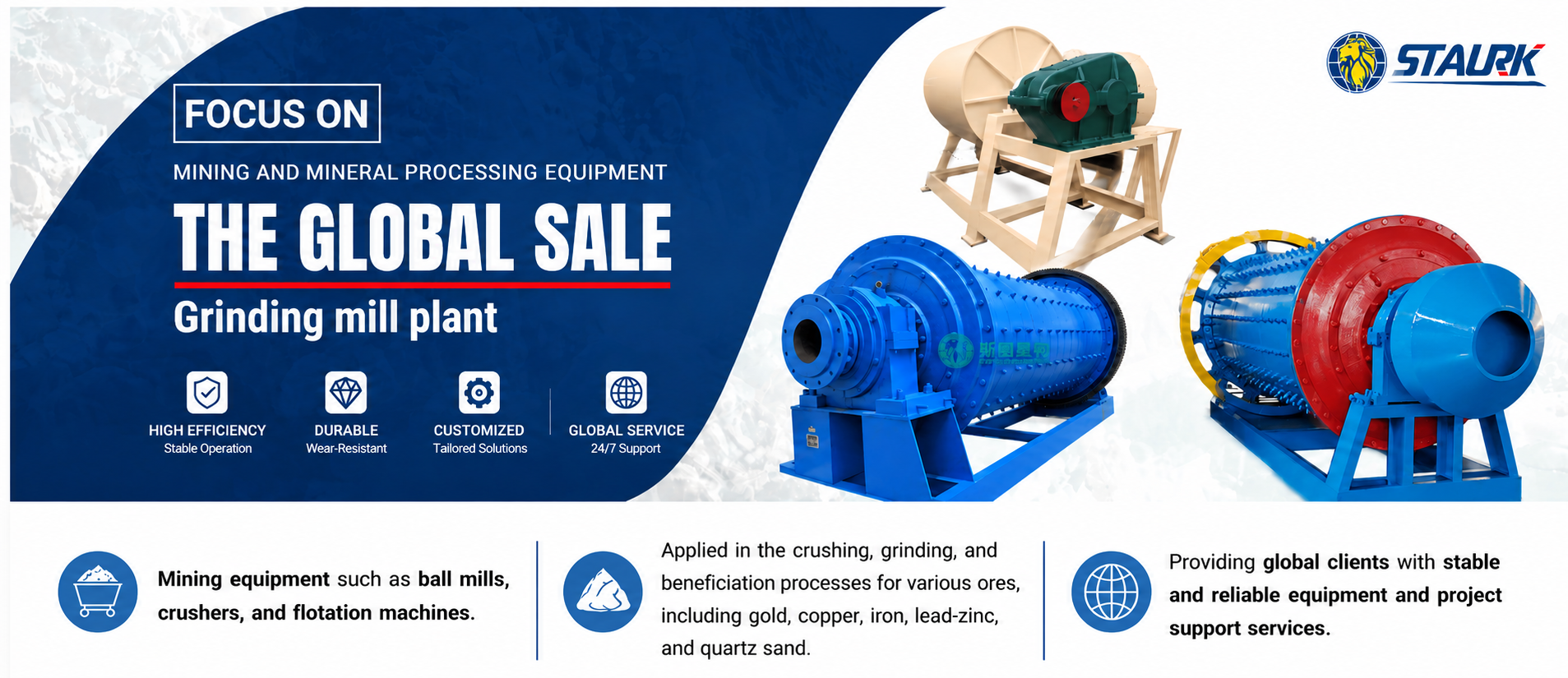 30TPH Mineral Ball Mill Multi Functional Ore Grinder