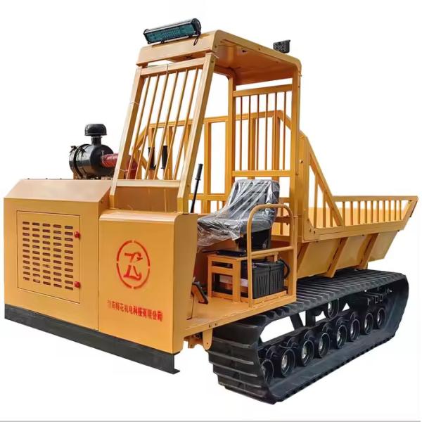 Farming Equipment Agricultural Track Carrier Oil Palm Mini Crawler Dumper 5 Ton Off Road Remote Control Track Carrier