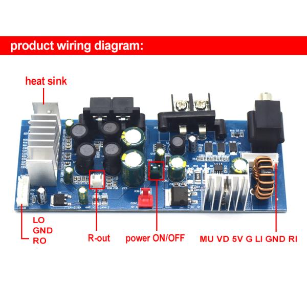TPA3116 Digital Subwoofer Amplifier Board 2*50W 8-24V Dual Channel Professional Amplification
