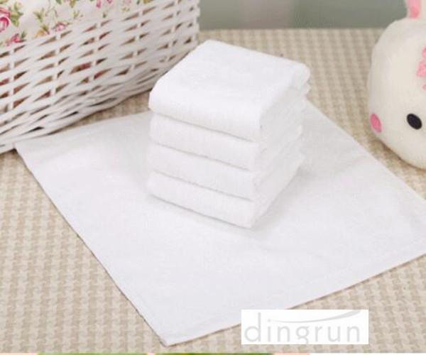 Compact Pure White Hand Towels For Hotel , Soft Touch Hand Wash Cloth Fast Drying