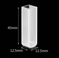 紫外線クォーツカベット 5ml/10mL 100%泡なし 紫外線スペクトロフォトメーターに兼容