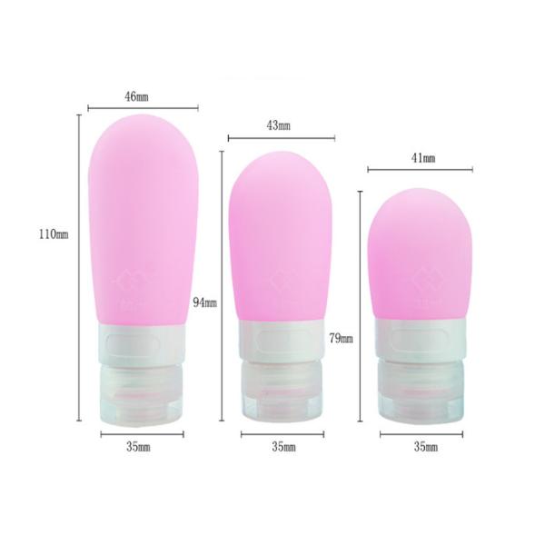 FDA Silicone Travel Bottle Set Custom Color Food Grade silicone baby bottle
