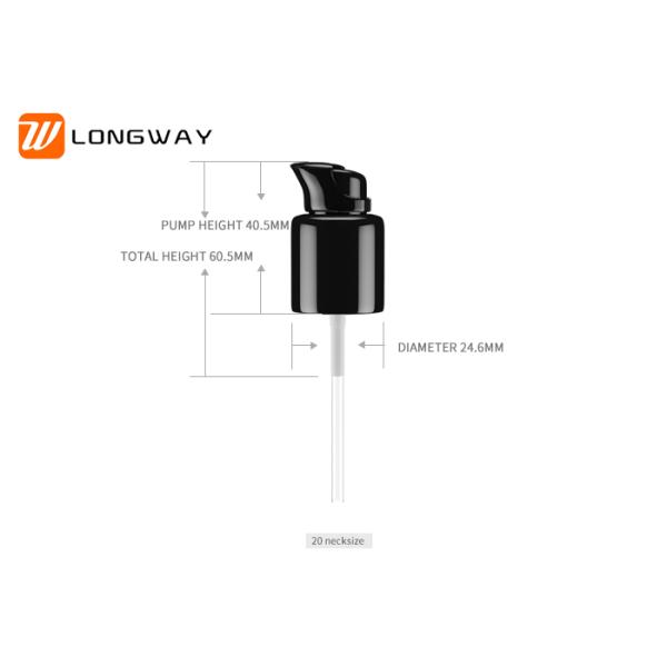 24/410  Plastic Treatment Pump , Cosmetic Packaging Liquid Foundation Pump