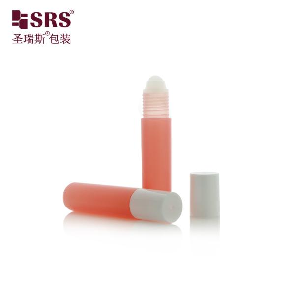 Matte Frosted Finish 10ml White PP Roll On Bottle for Essential Oil
