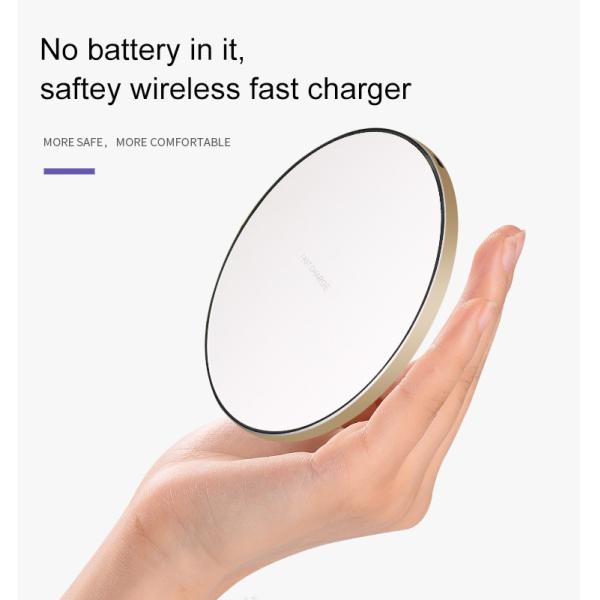 Simple and Fashion Design Wireless Fast Charger, Safe and High Quality Wireless Charger Pad