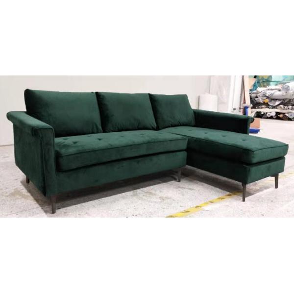 Household Corner Linen Fabric Sofa For Home Decor High Wear Resistance