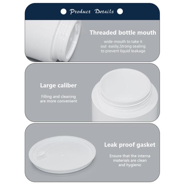 50g/100g Customized Color And Logo Double Wall PP Cosmetic Jar Skin Care Packaging UKC46