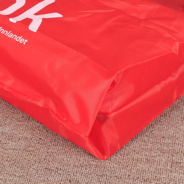 Reusable supermarket Grocery carrying bag 190T polyester customized size and logo imprinted Eco-friendly promotional