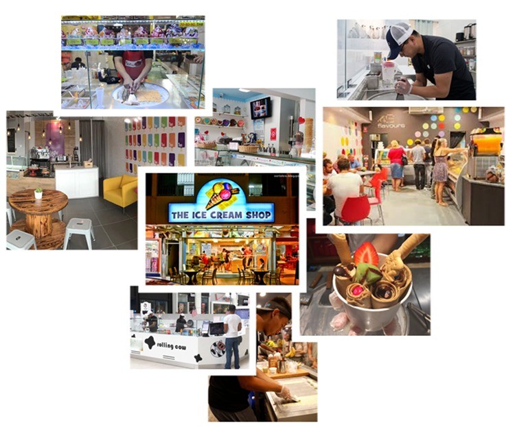 Counter Top Hard Ice Cream Machine Batch Freezer Commercial Ice Cream Machine