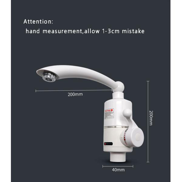 220V Instant Heating Water Faucet IPX4 Fast Electric Heating Water Tap Plastic Material