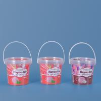 1000 ml 1L balde de plástico com alça para bolinhos de chocolate doces embalagem recipiente de armazenamento de alimentos
